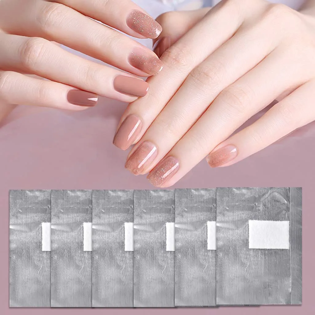 Tongcloud Nail Polish Remover Nail Foil Wraps Nail Gel Remover Soak Off Foils Cotton Pads Gel Polish Remover Soak Off (2.5x3.5, 600.00)