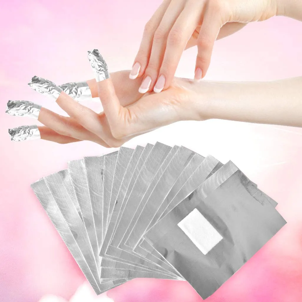 Tongcloud Nail Polish Remover Nail Foil Wraps Nail Gel Remover Soak Off Foils Cotton Pads Gel Polish Remover Soak Off (2.5x3.5, 600.00)
