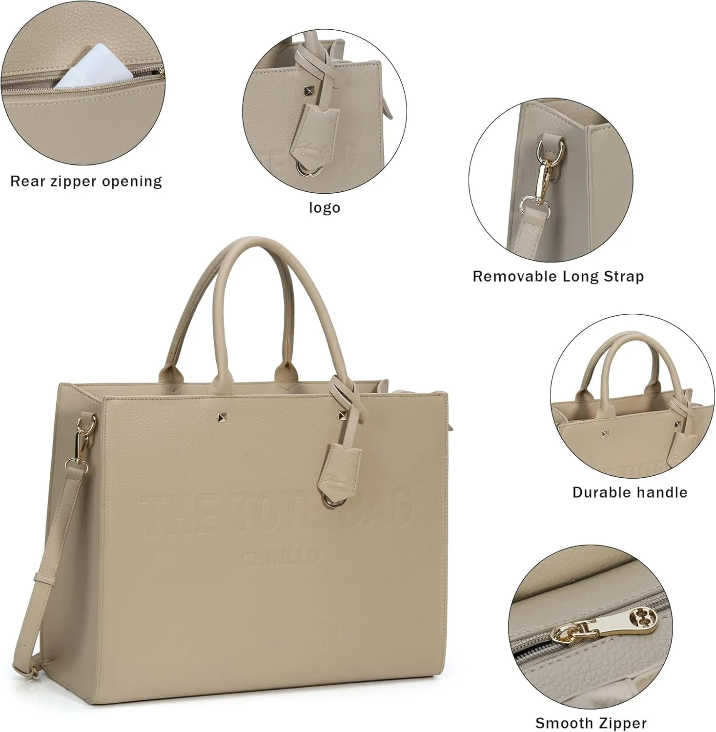 Tote Bag for Women, Top Handle Stachel Purse and Handbags with Shoulder Strap