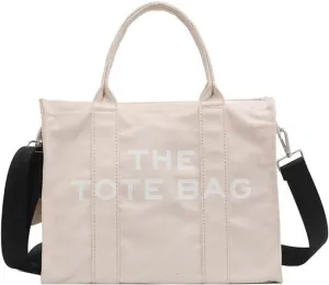 Tote Bag for Women with Zipper, Canvas Tote Bags, Crossbody Tote Bags for Work and Travel