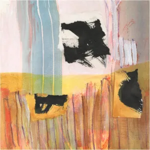 Trademark Fine Art Canvas Wall Art - Jodi Fuchs 'Orange Collage Ii' Wall Art for Living Room, Bedroom, or Office Décor 14 x 14 Inches