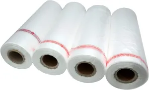Tripact 11" x 19" HDPE Plastic Produce Bag Roll, Grocery Bag for Fruites Vegetable - 4 Roll (1200pcs) 001