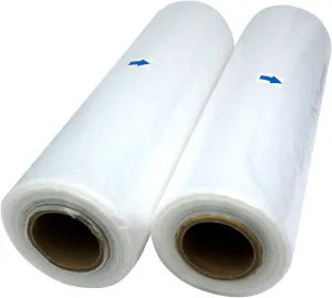 Tripact 11" x 19" LDPE RED Plastic Flat Open Poly Bag Roll 1.25 mil - 2 Roll (230pcs) 002