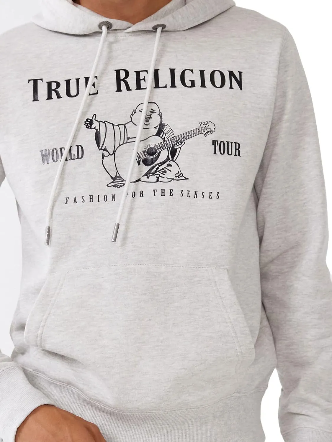 True Religion Men's Metallic Buddha Fleece Hoody