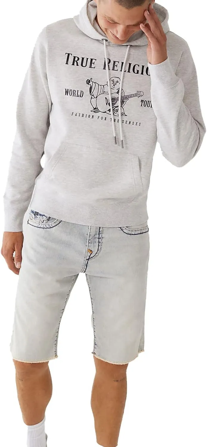 True Religion Men's Metallic Buddha Fleece Hoody