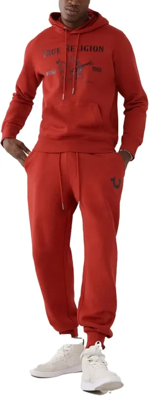 True Religion Men's Metallic Horseshoe Jogger