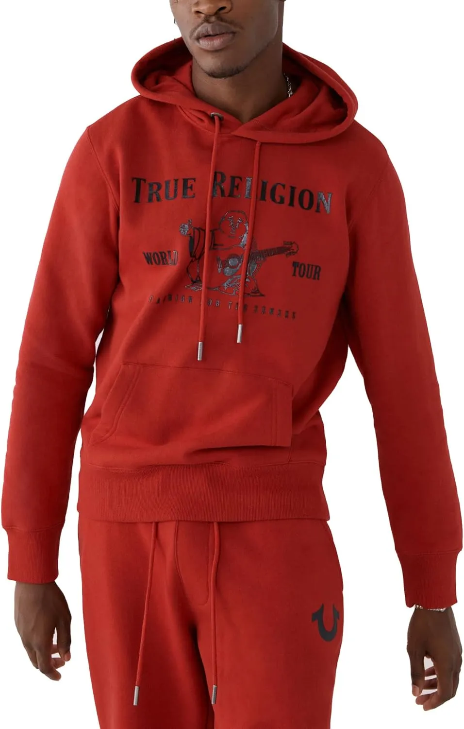 True Religion Men's Metallic Horseshoe Jogger