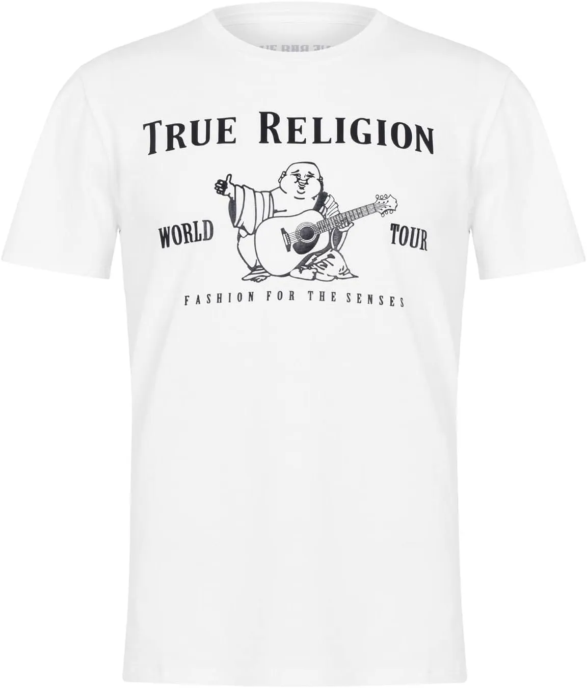 True Religion Men's Short Sleeve Metallic Buddha Tee