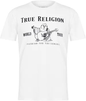 True Religion Men's Short Sleeve Metallic Buddha Tee