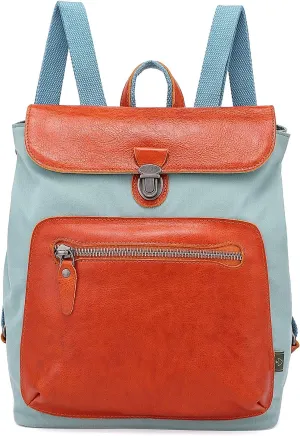 TSD Brand Valley Trail Coated Canvas Backpack