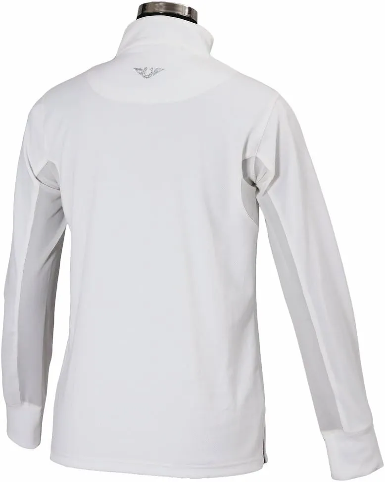 TuffRider Children's Ventilated Technical Long Sleeve Sport Shirt with Free Assorted Striped Socks