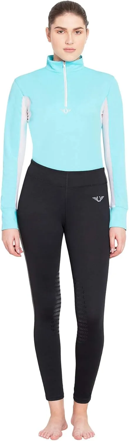 TuffRider Women's Ventilated Technical Long Sleeve Sport Shirt with Mesh