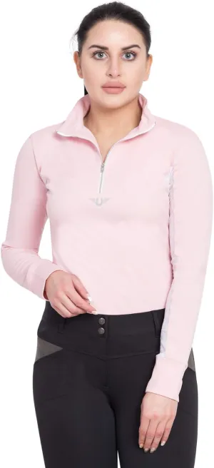 TuffRider Women's Ventilated Technical Long Sleeve Sport Shirt with Mesh