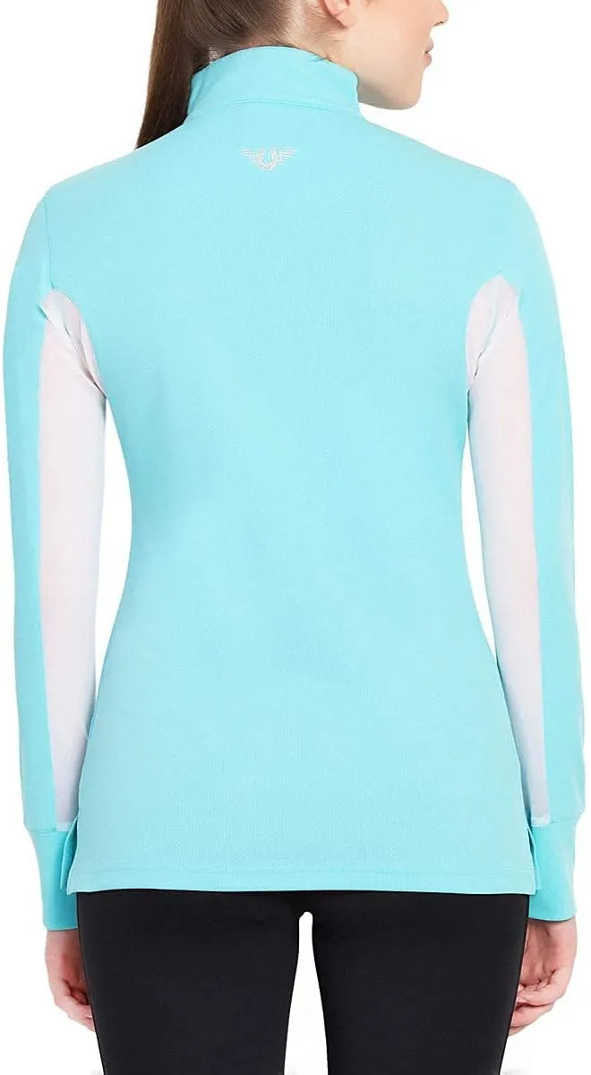 TuffRider Women's Ventilated Technical Long Sleeve Sport Shirt with Mesh