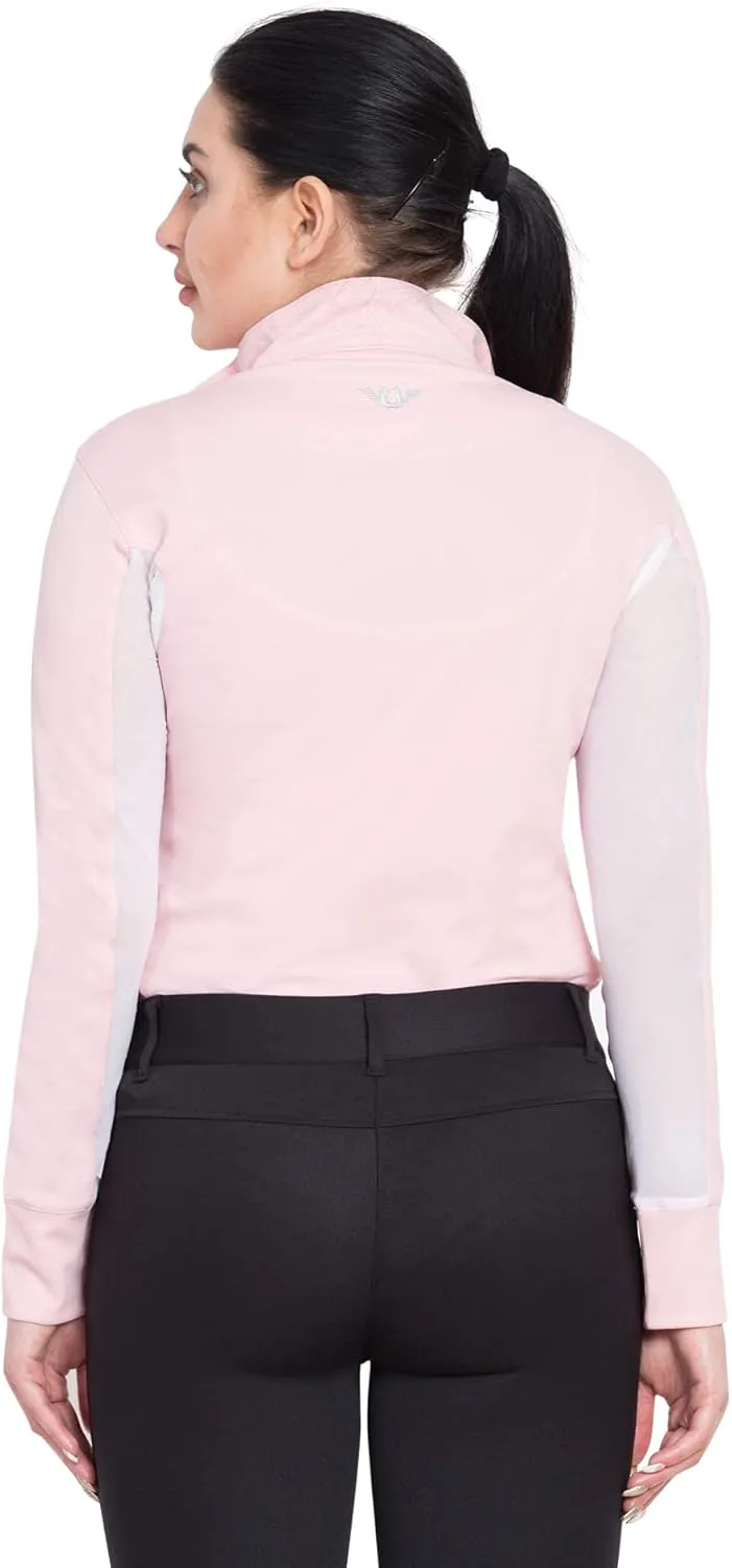 TuffRider Women's Ventilated Technical Long Sleeve Sport Shirt with Mesh