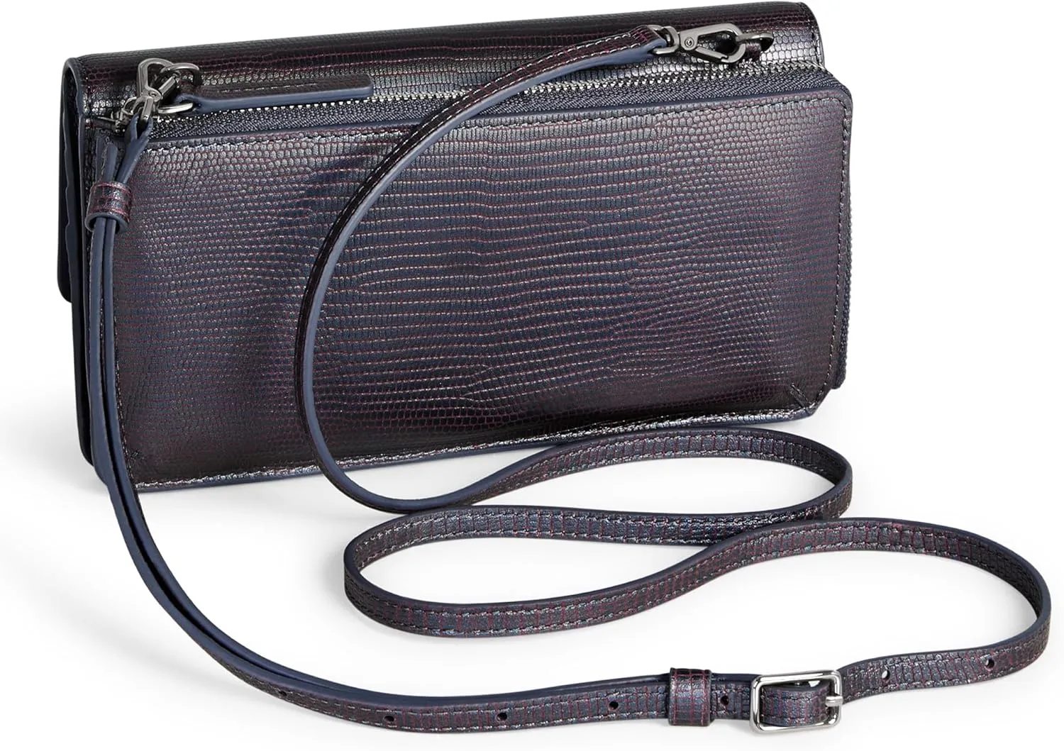 TUMI - Belden Wallet Crossbody - Textured Hologram