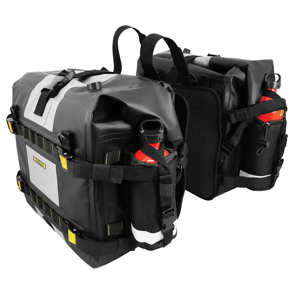 Tusk Pannier Racks with Nelson Rigg Hurricane Dry Saddlebags Black