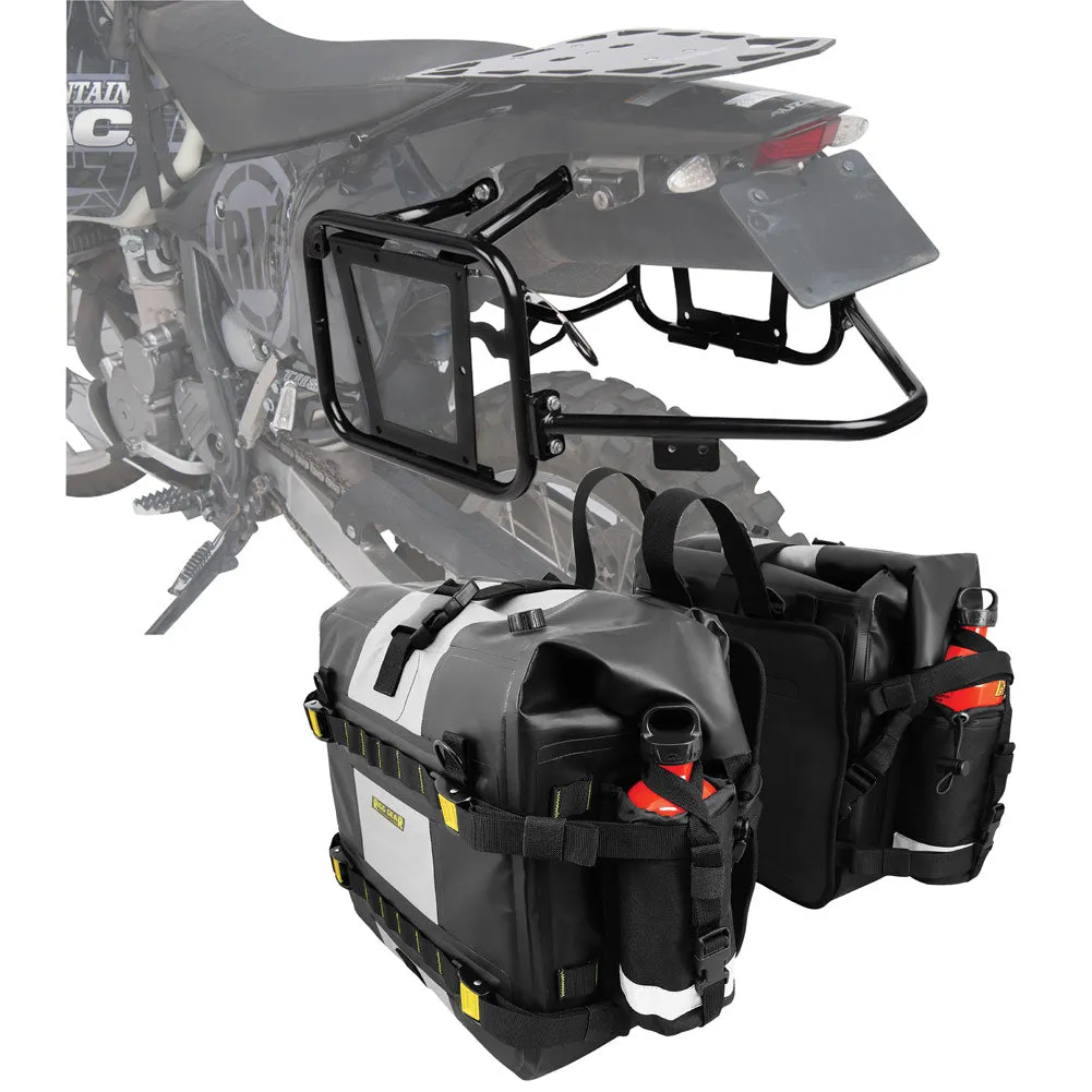 Tusk Pannier Racks with Nelson Rigg Hurricane Dry Saddlebags Black