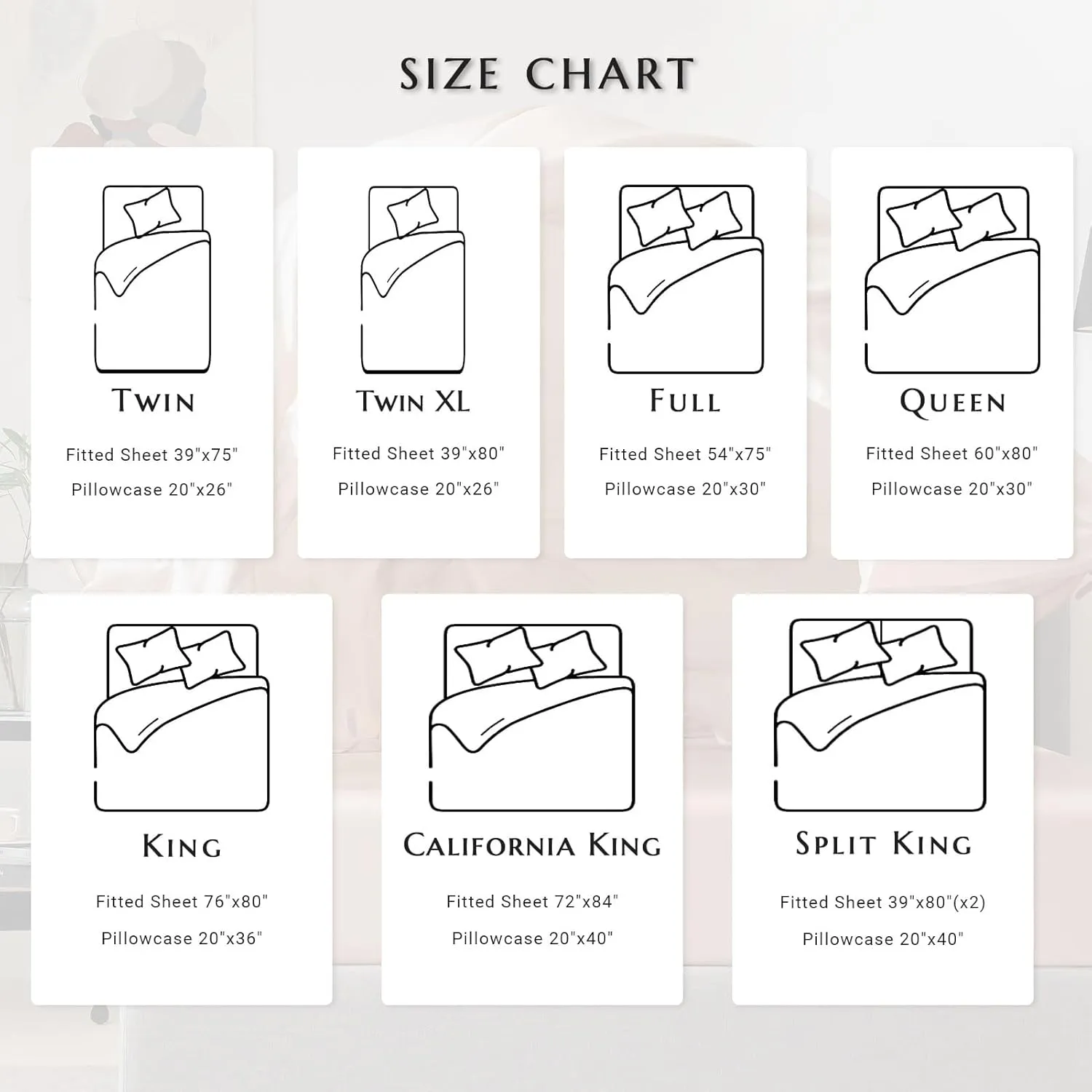 TXHSILK 100% Mulberry Silk Fitted Sheet Set, 7A  Silk 3 Pieces Bed Sheets, Breathable, Smooth, 16 Inch Deep Pocket Fitted Sheet, 2 Pillowcases - White, Queen
