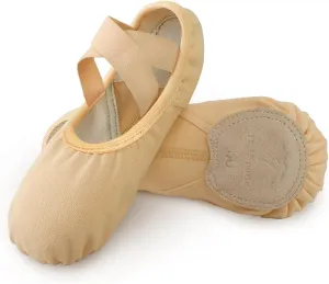 TXJ Sports Ballet Shoes for Girls Highly Stretch Ballet Slippers Split Sole Women Dance Shoes Flats for Yoga Gymnastics Performance