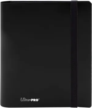 Ultra Pro E-15376 Eclipse 4 Pocket Pro Binder-Jet Black