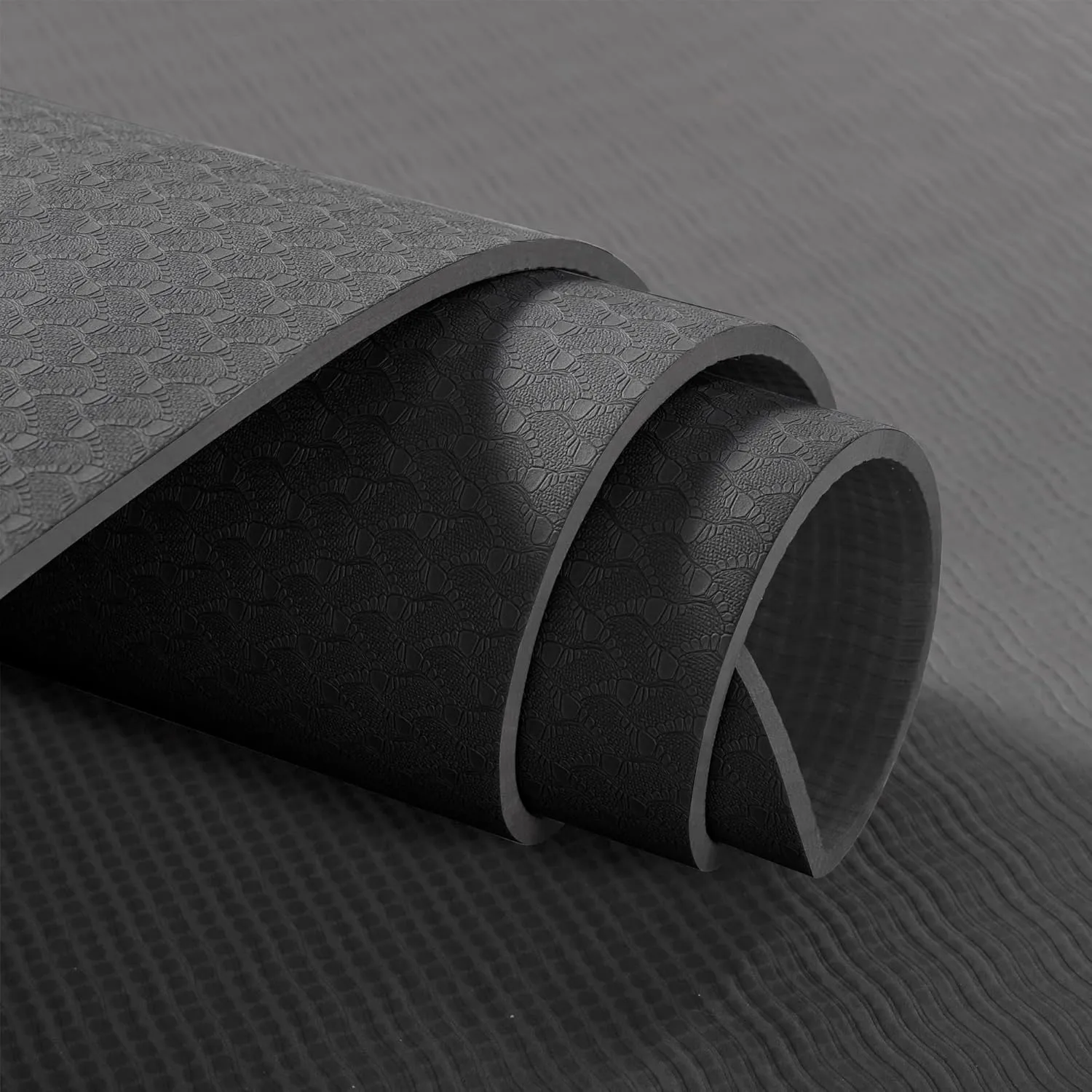 UMINEUX Yoga Mat Extra Thick 1/3'' Non Slip Yoga Mats for Women Eco Friendly TPE Fitness Exercise Mat with Carrying Sling & Storage Bag