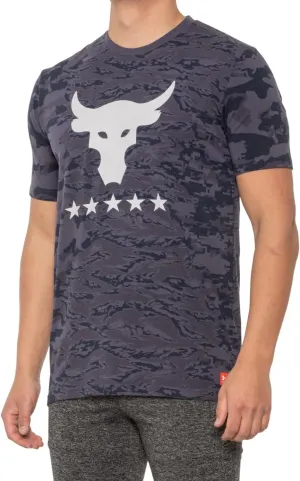 Under Armour Mens UA Project Rock T-Shirt (Tempered Steel, X-Large)