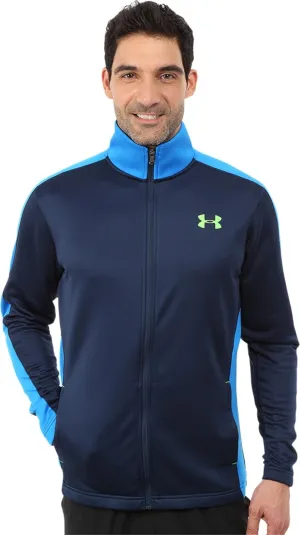 Under Armour Men's UA Solo Dolo Warm Up Jacket, Academy/Blue Jet/Poison 2XL
