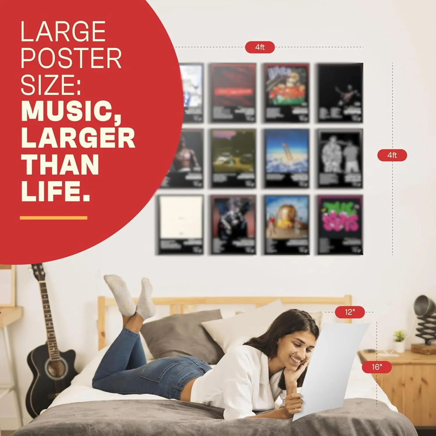 Unique America 12 Pcs Posters - Travis Scott Music Posters, Album Covers For Wall Decor - 12x16' Unframed