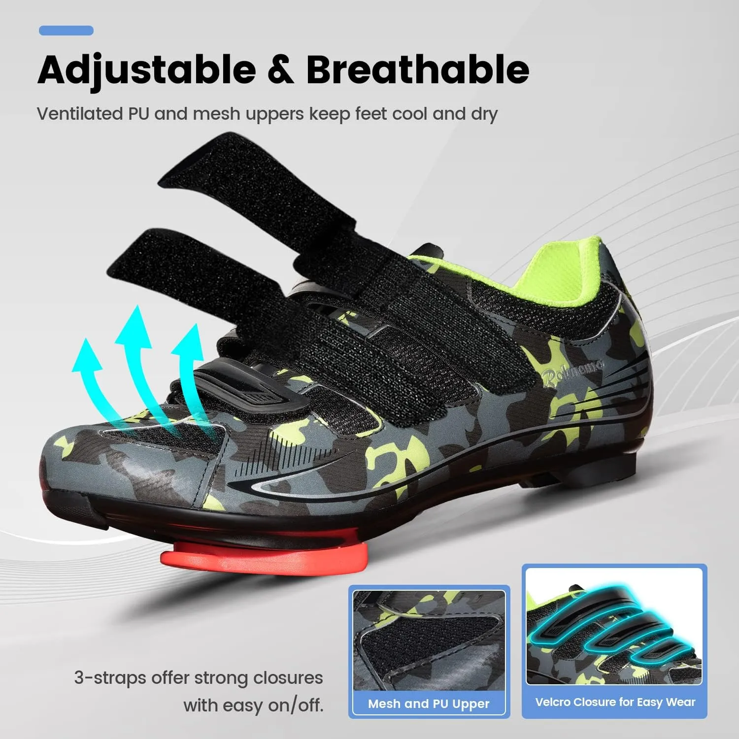 Unisex Cycling Shoes Size 14 Peloton Compatible - Mens Spin Shoes with Look Delta Cleats - Indoor Road Bikes SPD Clips