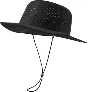 UPF 50  Bucket Sun Hat with Laser Perforated Mesh Cooling Adjustable Breathable Lightweight for Outdoor Men Women