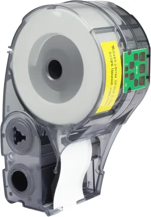 Upgraded M21-750-499 Nylon Label with chip for Brady Nylon Label General ID, Wire Marking,Equipment Labeling and Lab Labeling Black-on-White for M210、M211、BMP21、BMP21-PLUS、Printers .75" W 16' L