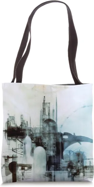 Urban Chronicles Art - Grunge & Abstract Fashion Tote Bag