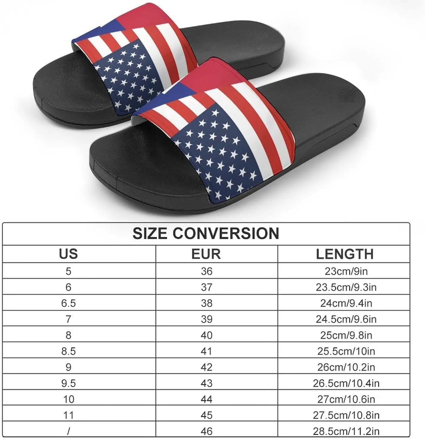 U.S. Haitians Flag House Sandals Non-Slip Bathroom Slippers Beach Summer Shoes for Men Women