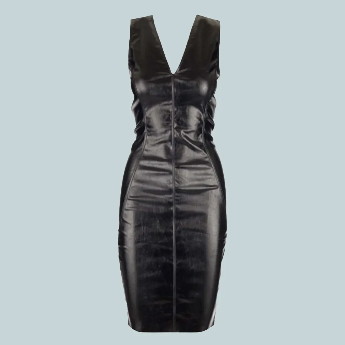 V Dress Black