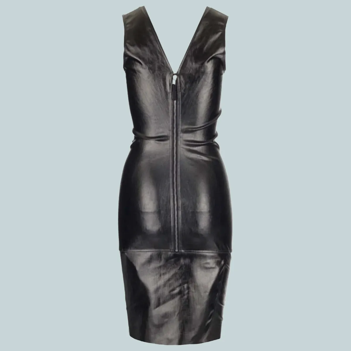 V Dress Black