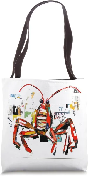 Vibrant Collage Grasshopper Creativity Tote Bag