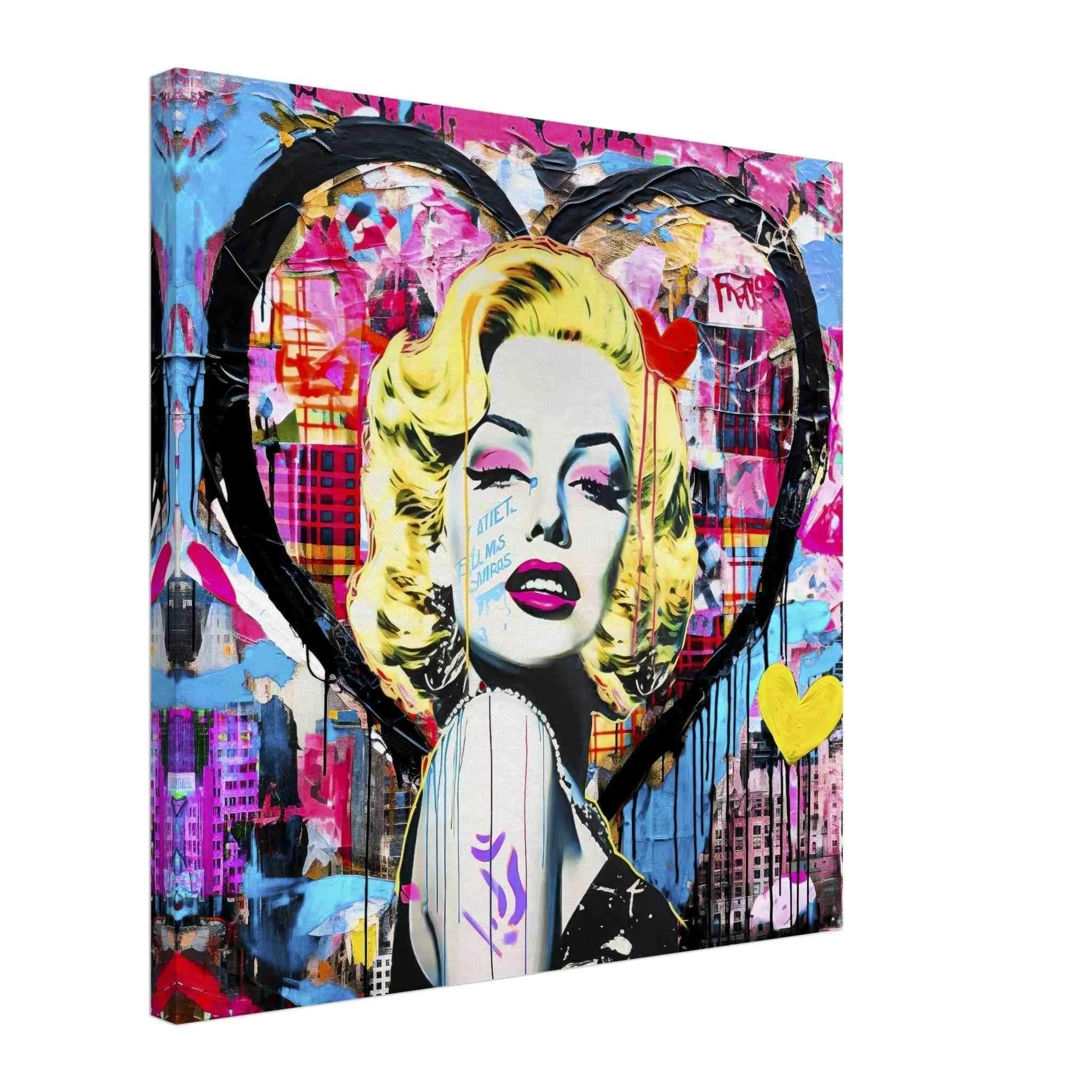 Vibrant Heart Portrait - Canvas Print