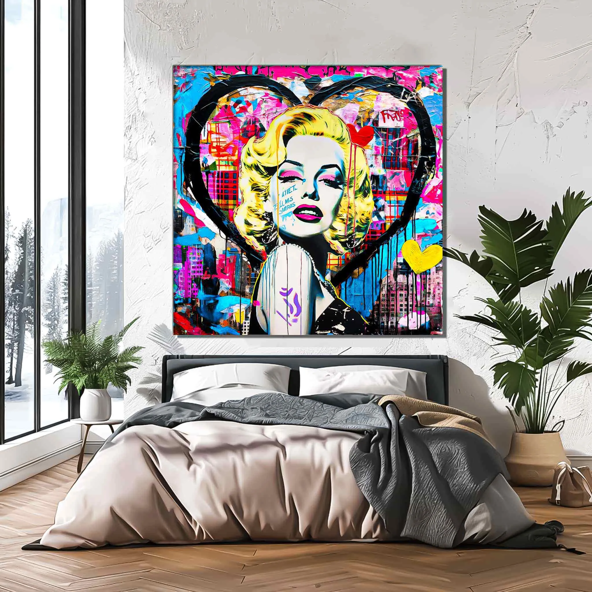 Vibrant Heart Portrait - Canvas Print