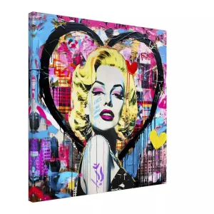 Vibrant Heart Portrait - Canvas Print
