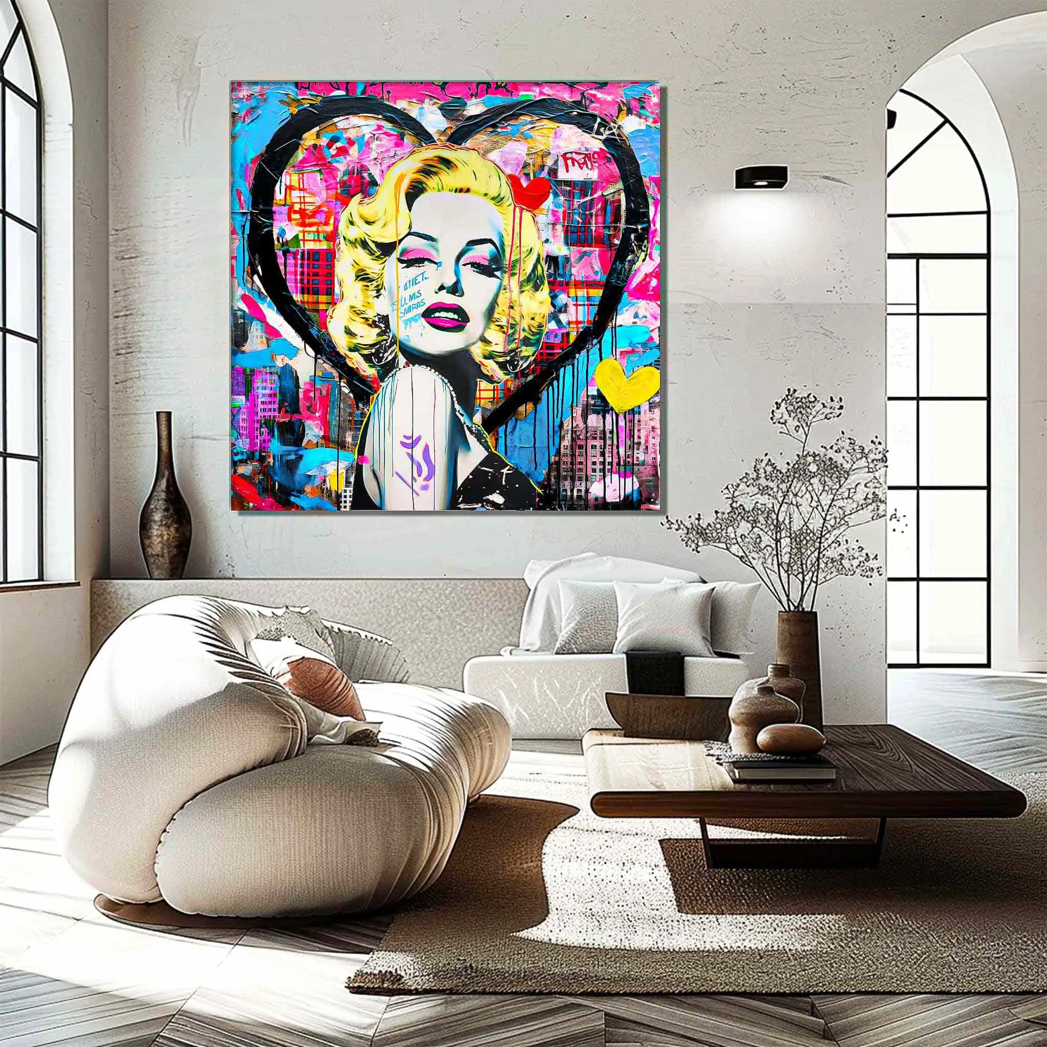 Vibrant Heart Portrait - Canvas Print