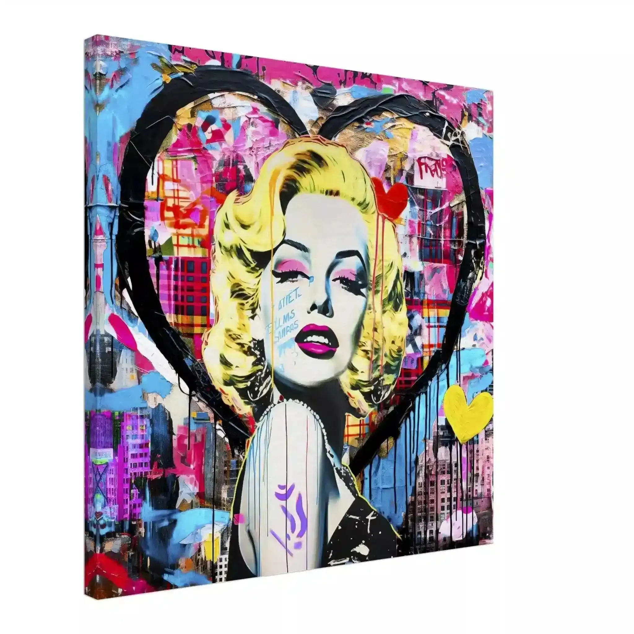 Vibrant Heart Portrait - Canvas Print
