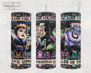 VILLAIN Shimmer Glitter Tumbler TUMBVILLAIN0520