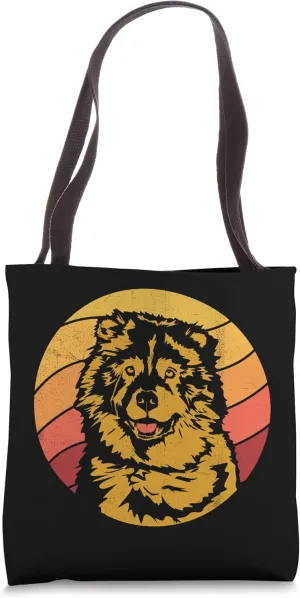 Vintage Reddish Coated Chow Chow Retro Sunset Dog Mom Dad Tote Bag