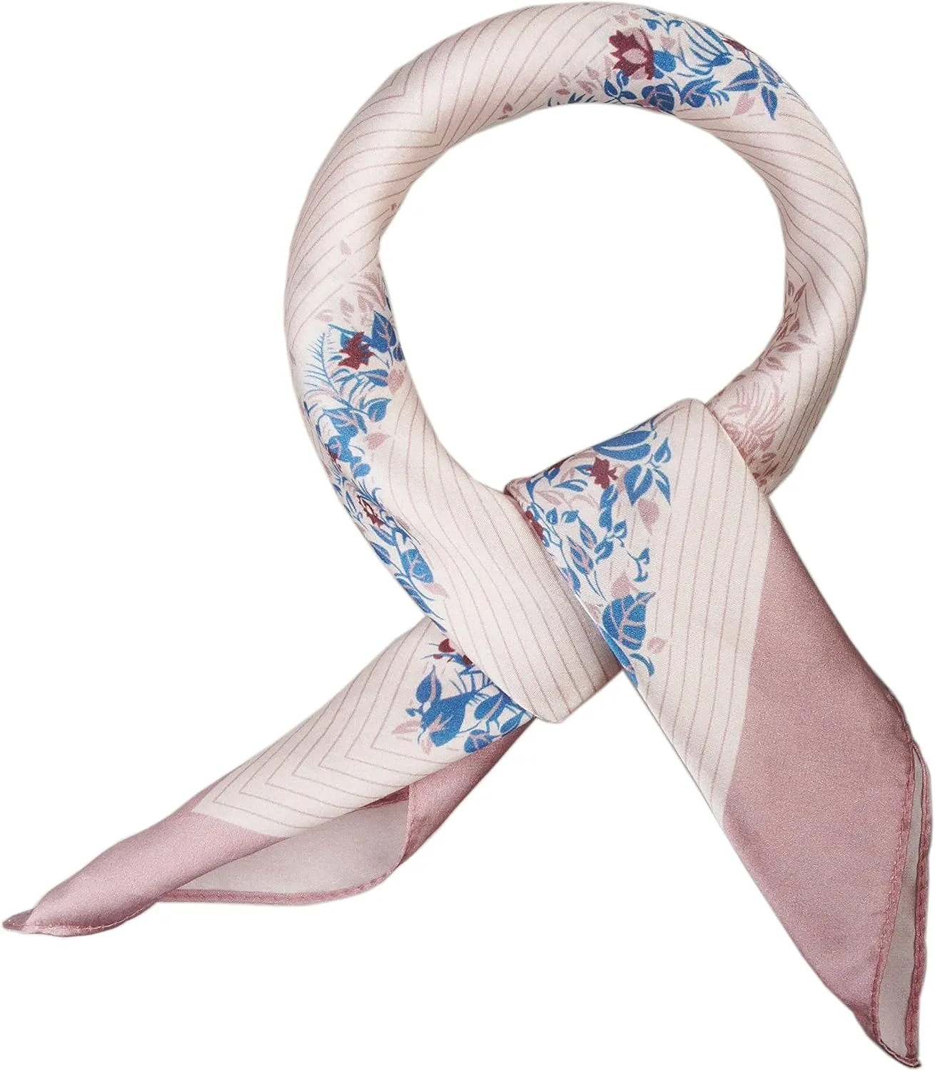 VIVIAN & VINCENT Pure Mulberry Silk Scarf for women Square Neck Scarfs 21" x 21" Lightweight Neckerchief Gift Packed