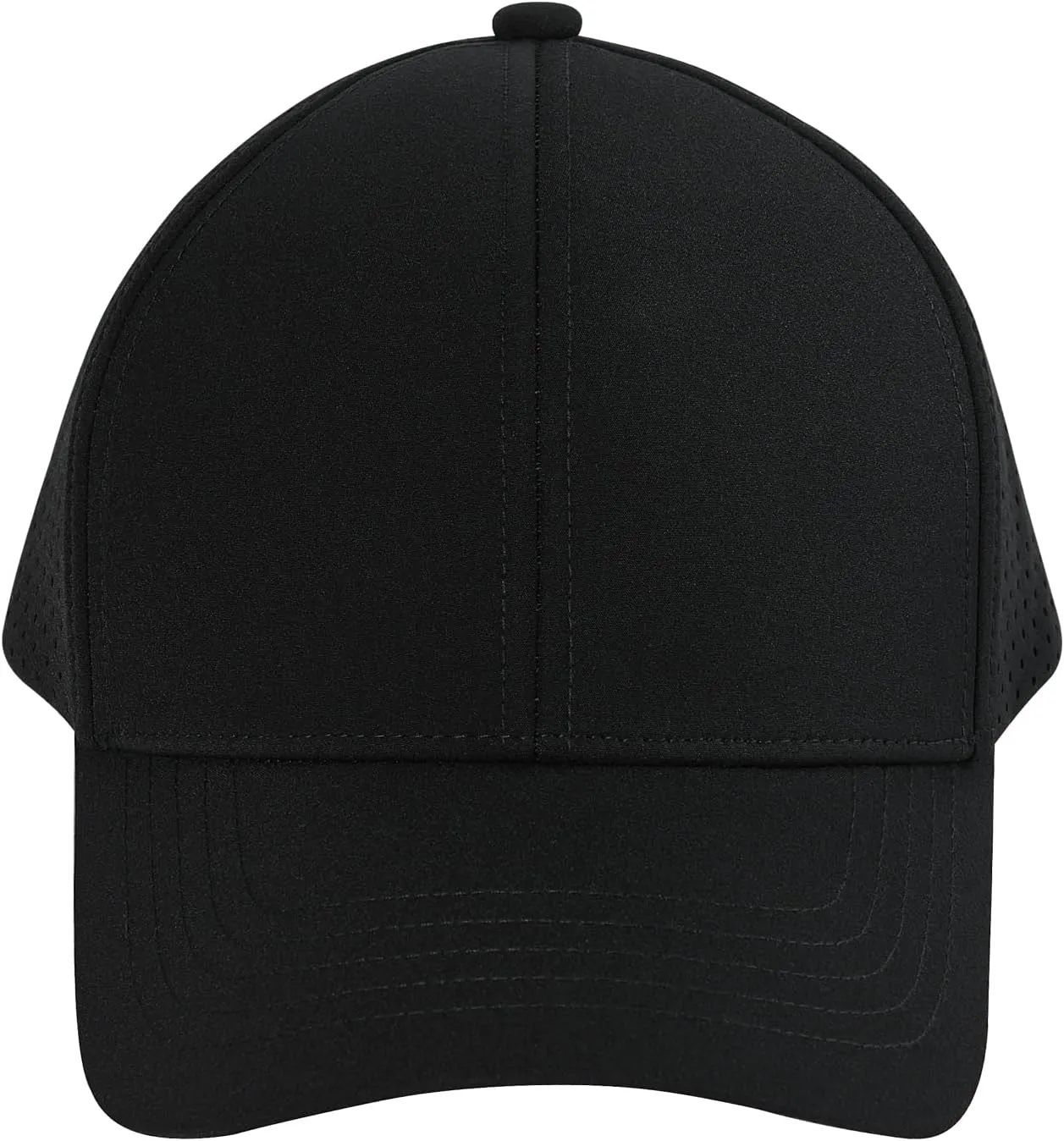VOBOOM Men Quick Dry Baseball Cap Laser Cut Mesh Ball Curved Brim Snapback Hat