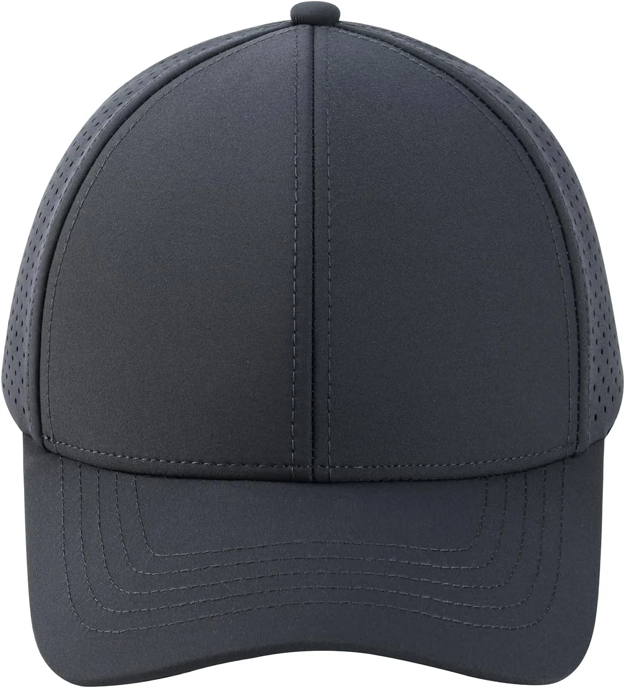 VOBOOM Men Quick Dry Baseball Cap Laser Cut Mesh Ball Curved Brim Snapback Hat