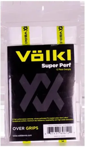 Volkl Super Perforated Grip | Cotton | Overwrap | High Performance Tennis Grip