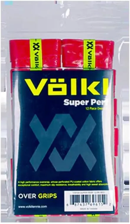 Volkl Super Perforated Grip | Cotton | Overwrap | High Performance Tennis Grip