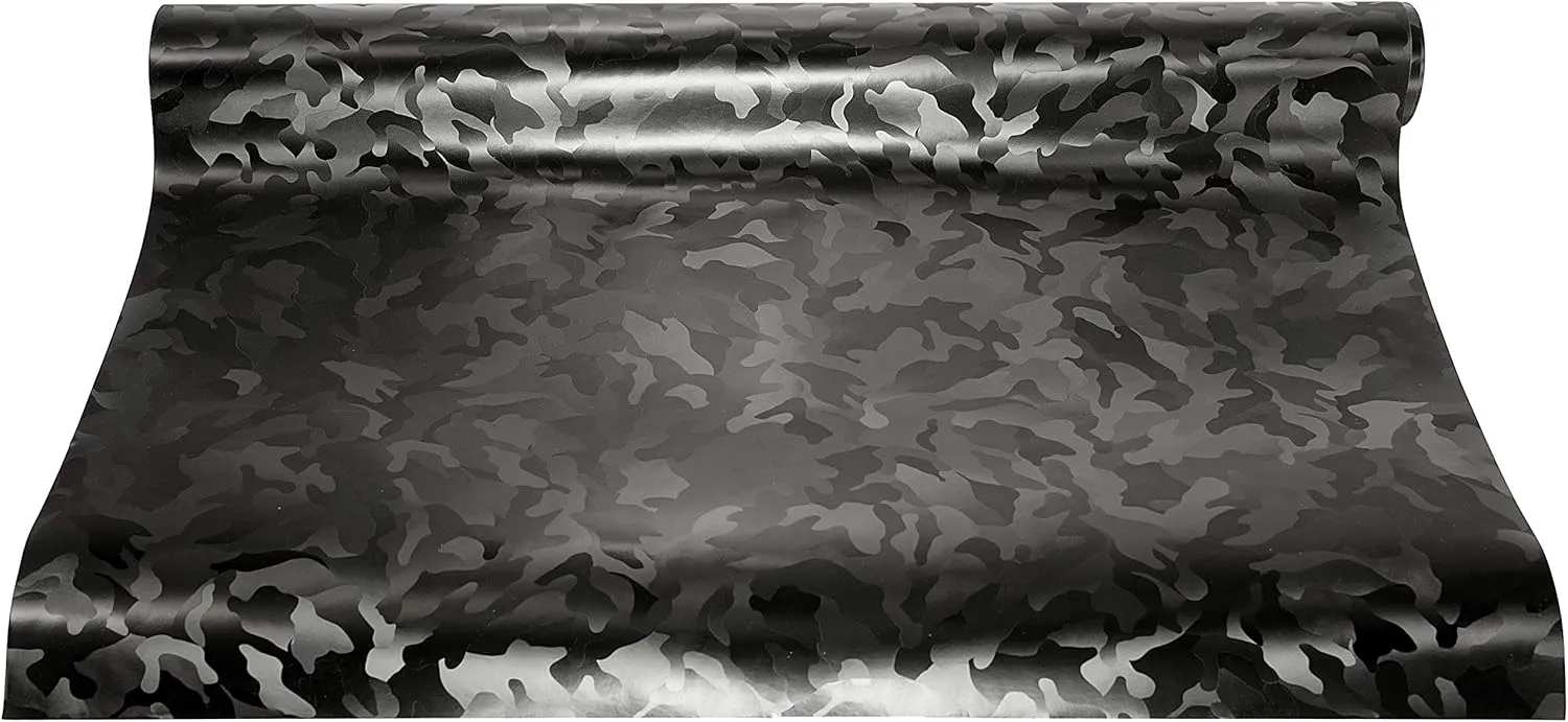 VViViD  Stealth Medium Pattern Camouflage Vinyl Wrap Roll (15ft x 5ft, Black)